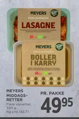 MENY MEYERS MIDDAGS RETTER tilbud