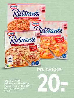 MENY DR. OETKER RISTORANTE PIZZA tilbud