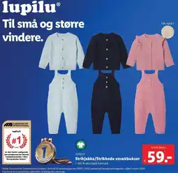 Lidl LUPILU Strikjakke/Strikkede smækbukser tilbud
