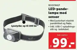 LED-pandelampe med sensor