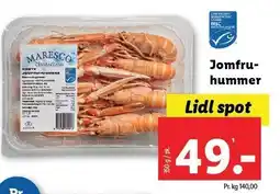 Lidl Jomfruhummer tilbud
