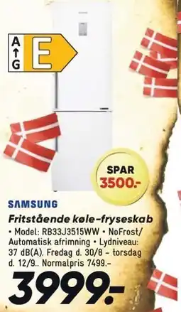 Bilka Fritstående køle-fryseskab tilbud