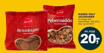 Let-Køb Karen volf julekager tilbud