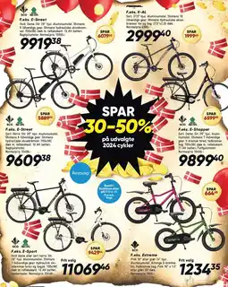 Bilka SPAR 30-50% på udvalgte 2024 cykler tilbud