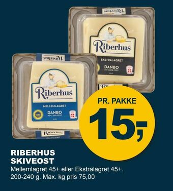 Let-Køb Riberhus skiveost tilbud
