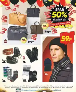 SPAR 50% på weekend- eller kontortaske i skind