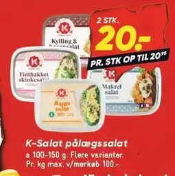 Bilka K-Salat pålægssalat tilbud
