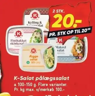 Bilka K-Salat pålægssalat tilbud