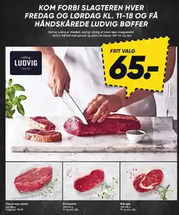 Bilka Chuck eye steak, Entrecote eller Ribeye tilbud