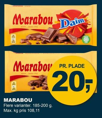 Let-Køb Marabou tilbud