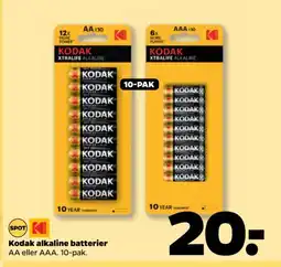 Netto KODAK Alkaline batterier tilbud