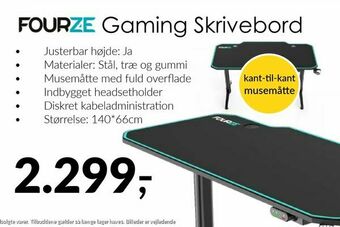 LabTech Data Fourze Gaming Skrivebord tilbud