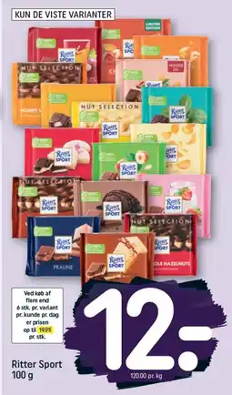 REMA 1000 Ritter Sport tilbud