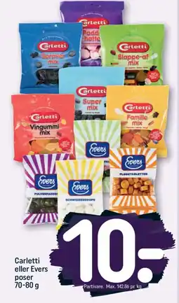 REMA 1000 Carletti eller Evers poser tilbud