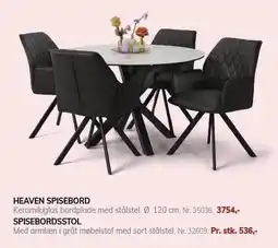Daells Bolighus HEAVEN SPISEBORD ELLER SPISEBORDSSTOL tilbud