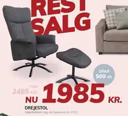 Daells Bolighus DREJESTOL tilbud