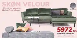 Daells Bolighus SOFA MED CHAISELONG tilbud