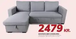 Daells Bolighus SOVESOFA MED CHAISELONG tilbud