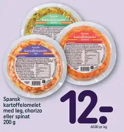 REMA 1000 Spansk kartoffelomelet med løg, chorizo eller spinat tilbud