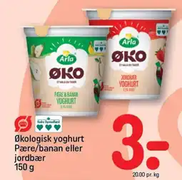REMA 1000 Økologisk yoghurt Pære/banan eller jordbær tilbud