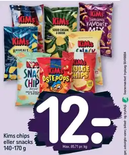 REMA 1000 Kims chips eller snacks tilbud