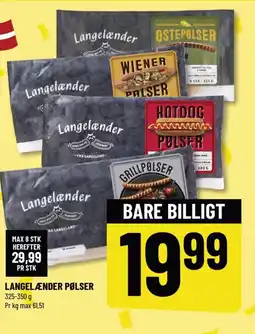 Løvbjerg Langelænder pølser tilbud