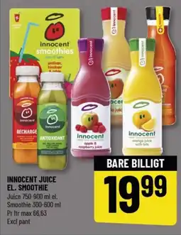 Løvbjerg Innocent juice el. smoothie tilbud