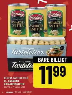 Løvbjerg Gestus tarteletter el. paradiso aspargessnitter tilbud