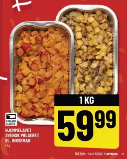 Løvbjerg Hjemmelavet svensk pølseret el. biksemad tilbud