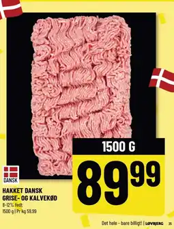 Løvbjerg Hakket dansk grise- og kalvekød tilbud