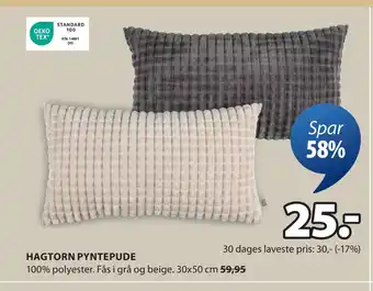 JYSK HAGTORN PYNTEPUDE tilbud