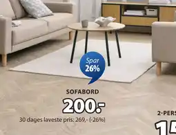 JYSK NYBO SOFABORD tilbud