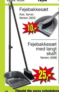 Fejebakkesæt med langt skaft
