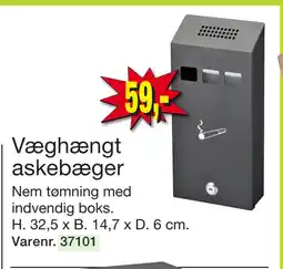 Harald Nyborg Væghængt askebæger tilbud