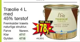 Harald Nyborg Træolie 4 L med 45% tørstof tilbud
