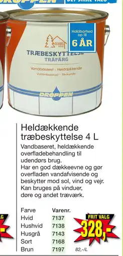 Harald Nyborg Heldækkende træbeskyttelse 4 L tilbud