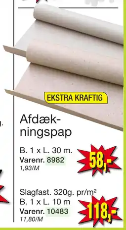 Harald Nyborg Afdækningspap tilbud