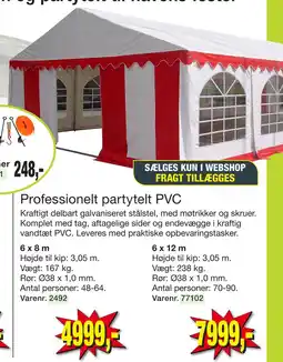 Harald Nyborg Professionelt partytelt PVC tilbud