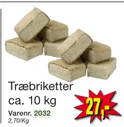 Harald Nyborg Træbriketter ca. 10 kg tilbud