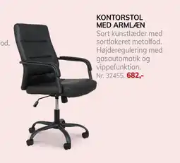 Daells Bolighus KONTORSTOL MED ARMLÆN tilbud