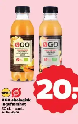 Netto ØGO økologisk ingefærshot tilbud