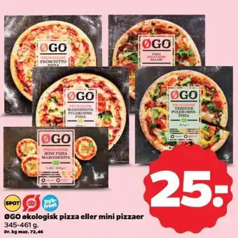 Netto ØGO økologisk pizza eller mini pizzaer tilbud