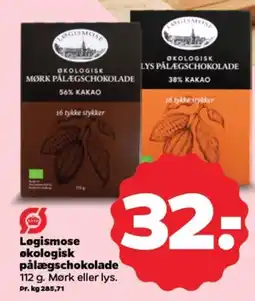 Netto Løgismose økologisk pålægschokolade tilbud