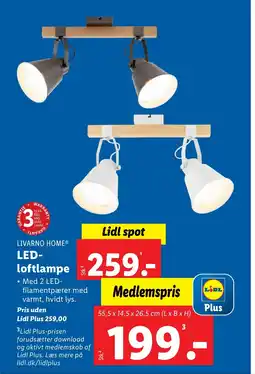 Lidl LIVARNO HOME LED- loftlampe tilbud