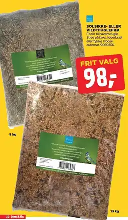 SOLSIKKE- ELLER VILDTFUGLEFRØ