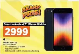 Power IPHONE SE 64 GB tilbud