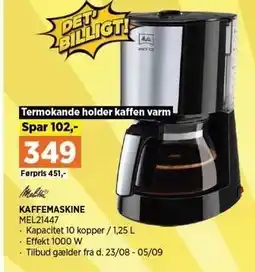 Power KAFFEMASKINE tilbud