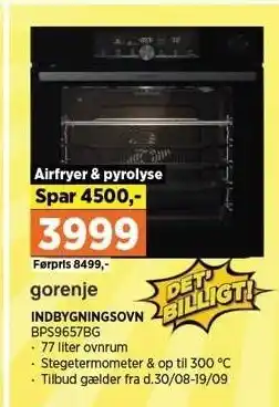 Power INDBYGNINGSOVN tilbud