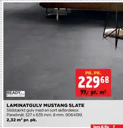 jem & fix LAMINATGULV MUSTANG SLATE tilbud
