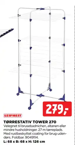 jem & fix TØRRESTATIV TOWER 270 tilbud